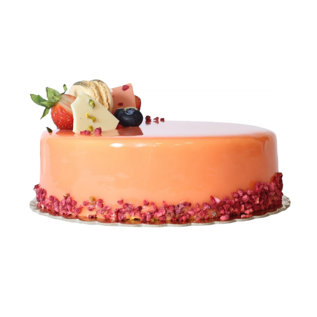 Tort Mango & Fructul Pasiunii – un desert exotic plin de rafinament, ce poartă în sine prospețime și eleganță pentru cele mai speciale clipe.